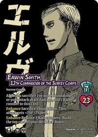 Erwin Smith, 13th Commander of the Survey Corps - Attack on Titan: Battle for Humanity - UniVersus card