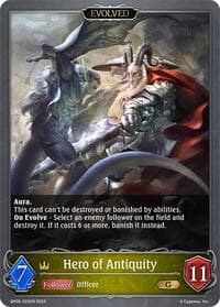 Hero of Antiquity (Evolved) - BP06: Paragons of the Colosseum - Shadowverse: Evolve card