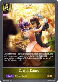 Courtly Dance - BP06: Paragons of the Colosseum - Shadowverse: Evolve card
