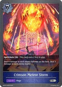 Crimson Meteor Storm - BP06: Paragons of the Colosseum - Shadowverse: Evolve card