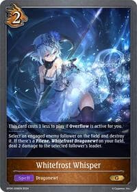 Whitefrost Whisper - BP06: Paragons of the Colosseum - Shadowverse: Evolve card