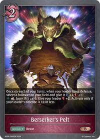 Berserker's Pelt - BP06: Paragons of the Colosseum - Shadowverse: Evolve card