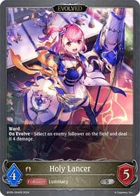 Holy Lancer (Evolved) - BP06: Paragons of the Colosseum - Shadowverse: Evolve card