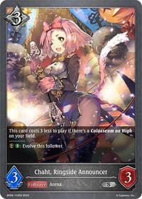 Chaht, Ringside Announcer - BP06: Paragons of the Colosseum - Shadowverse: Evolve card