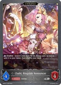 Chaht, Ringside Announcer (Evolved) - BP06: Paragons of the Colosseum - Shadowverse: Evolve card