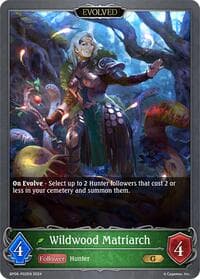 Wildwood Matriarch (Evolved) - P02EN (Foil) - BP06: Paragons of the Colosseum - Shadowverse: Evolve card