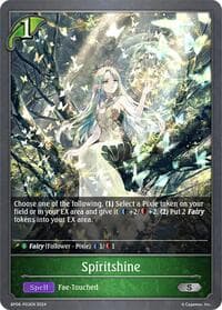 Spiritshine - P03EN (Foil) - BP06: Paragons of the Colosseum - Shadowverse: Evolve card