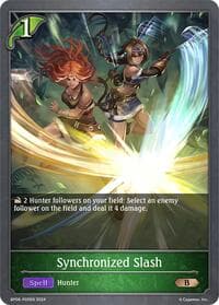 Synchronized Slash - P05 (Foil) - BP06: Paragons of the Colosseum - Shadowverse: Evolve card