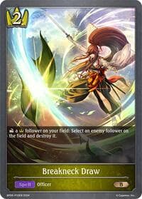 Breakneck Draw - P10EN (Foil) - BP06: Paragons of the Colosseum - Shadowverse: Evolve card