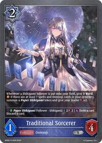 Traditional Sorcerer - P13EN (Foil) - BP06: Paragons of the Colosseum - Shadowverse: Evolve card