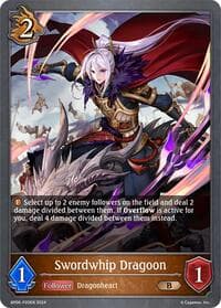 Swordwhip Dragoon - P20EN (Foil) - BP06: Paragons of the Colosseum - Shadowverse: Evolve card