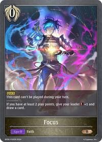 Focus - P30EN (Foil) - BP06: Paragons of the Colosseum - Shadowverse: Evolve card