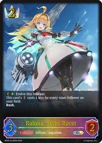 Ralmia, Sonic Racer (SL) - BP06: Paragons of the Colosseum - Shadowverse: Evolve card
