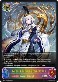 Kuon, Founder of Onmyodo (SL) - BP06: Paragons of the Colosseum - Shadowverse: Evolve card