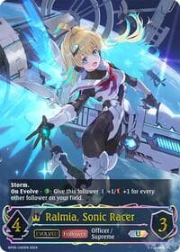 Ralmia, Sonic Racer (Evolved) (U) - BP06: Paragons of the Colosseum - Shadowverse: Evolve card