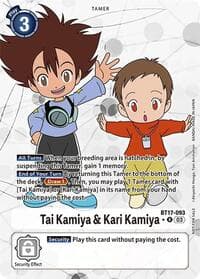 Tai Kamiya & Kari Kamiya (Box Promotion Pack: Secret Crisis) - Secret Crisis - Digimon Card Game card