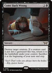 Come Back Wrong (0086) - Duskmourn: House of Horror - Magic: The Gathering card