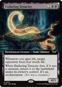 Enduring Tenacity (Extended Art) - Duskmourn: House of Horror - Magic: The Gathering card