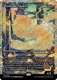 Enduring Tenacity (Showcase) (Fracture Foil) - Duskmourn: House of Horror - Magic: The Gathering card