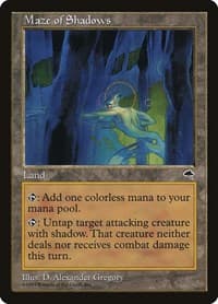 Maze of Shadows - Tempest - Magic: The Gathering card