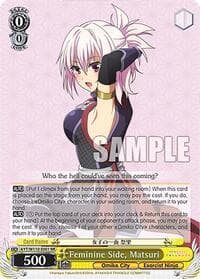 Feminine Side, Matsuri - Ayakashi Triangle - Weiss Schwarz card