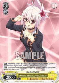 Oozing Sexual Appeal, Matsuri (SR) - Ayakashi Triangle - Weiss Schwarz card