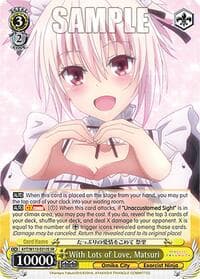 With Lots of Love, Matsuri (SR) - Ayakashi Triangle - Weiss Schwarz card