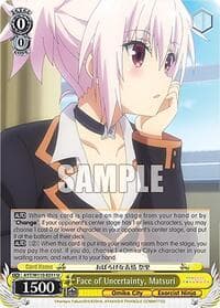 Face of Uncertainty, Matsuri - Ayakashi Triangle - Weiss Schwarz card