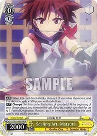 Sealing Art, Matsuri (SR) - Ayakashi Triangle - Weiss Schwarz card