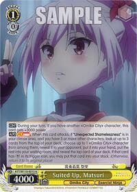 Suited Up, Matsuri - Ayakashi Triangle - Weiss Schwarz card