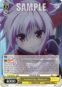 Suited Up, Matsuri (SR) - Ayakashi Triangle - Weiss Schwarz card