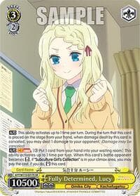 Fully Determined, Lucy (SR) - Ayakashi Triangle - Weiss Schwarz card