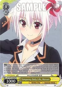 Temporary Daily Life, Matsuri - Ayakashi Triangle - Weiss Schwarz card