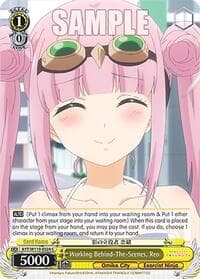 Working Behind-The-Scenes, Reo - Ayakashi Triangle - Weiss Schwarz card