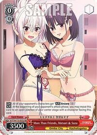 More Than Friends, Matsuri & Suzu - Ayakashi Triangle - Weiss Schwarz card