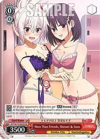 More Than Friends, Matsuri & Suzu (SR) - Ayakashi Triangle - Weiss Schwarz card