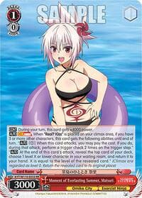 Moment of Everlasting Summer, Matsuri - Ayakashi Triangle - Weiss Schwarz card