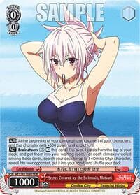 Secret Covered by the Swimsuit, Matsuri - Ayakashi Triangle - Weiss Schwarz card