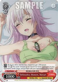 Defenseless Moment, Matsuri - Ayakashi Triangle - Weiss Schwarz card