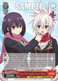Sweet Time Together, Suzu & Matsuri - Ayakashi Triangle - Weiss Schwarz card