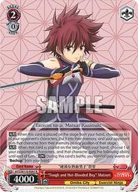 "Tough and Hot-Blooded Boy" Matsuri - Ayakashi Triangle - Weiss Schwarz card