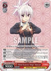 "Wind Exorcist Ninja" Matsuri - Ayakashi Triangle - Weiss Schwarz card