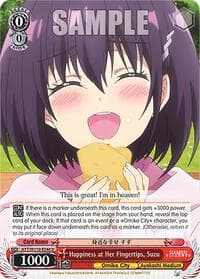 Happiness at Her Fingertips, Suzu - Ayakashi Triangle - Weiss Schwarz card