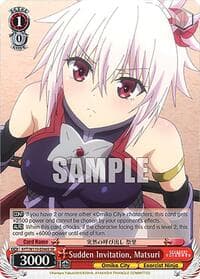 Sudden Invitation, Matsuri (SR) - Ayakashi Triangle - Weiss Schwarz card