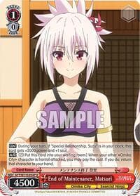 End of Maintenance, Matsuri - Ayakashi Triangle - Weiss Schwarz card