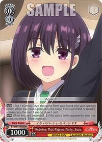 Redoing That Pajama Party, Suzu - Ayakashi Triangle - Weiss Schwarz card