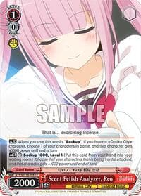 Scent Fetish Analyzer, Reo - Ayakashi Triangle - Weiss Schwarz card