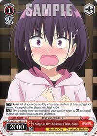 Change in Her Childhood Friend, Suzu - Ayakashi Triangle - Weiss Schwarz card