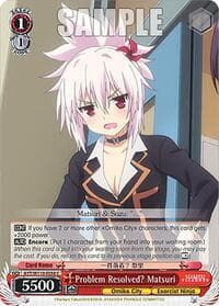 Problem Resolved? Matsuri - Ayakashi Triangle - Weiss Schwarz card