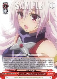 Secret Art "Gender Swap Awakened" - Ayakashi Triangle - Weiss Schwarz card